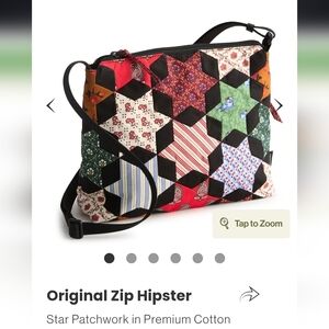 Vera Bradley Star Patchwork Zip Hipster Bag